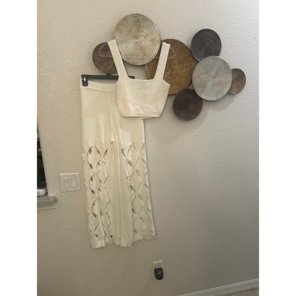 Yllw The Label Taurus Knit Pant Set pants with cutouts NWT size M - Picture 2 of 3